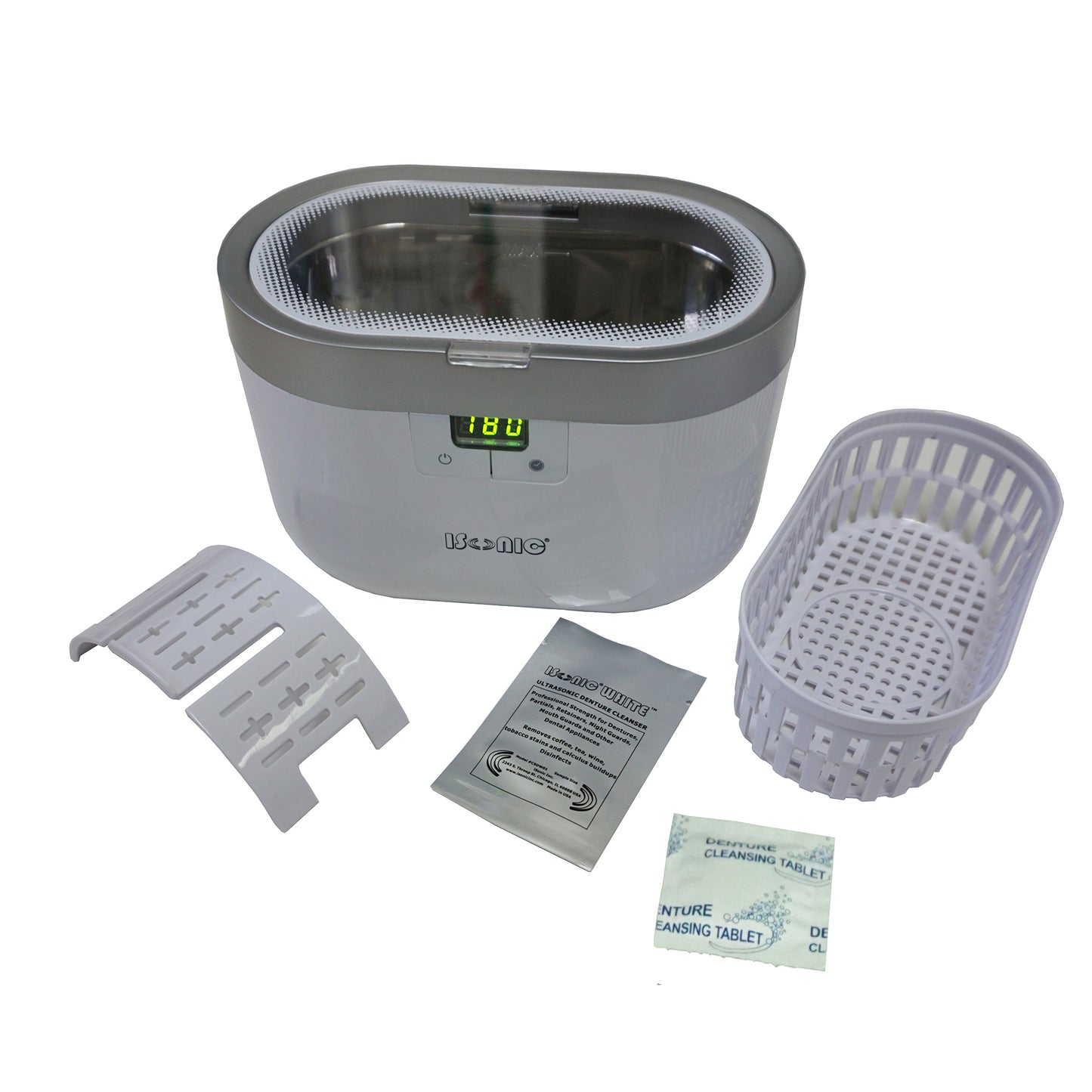 D2830 | iSonic® Digital Ultrasonic Cleaner for extra large size dentures, large joined dental or sleep apnea appliances