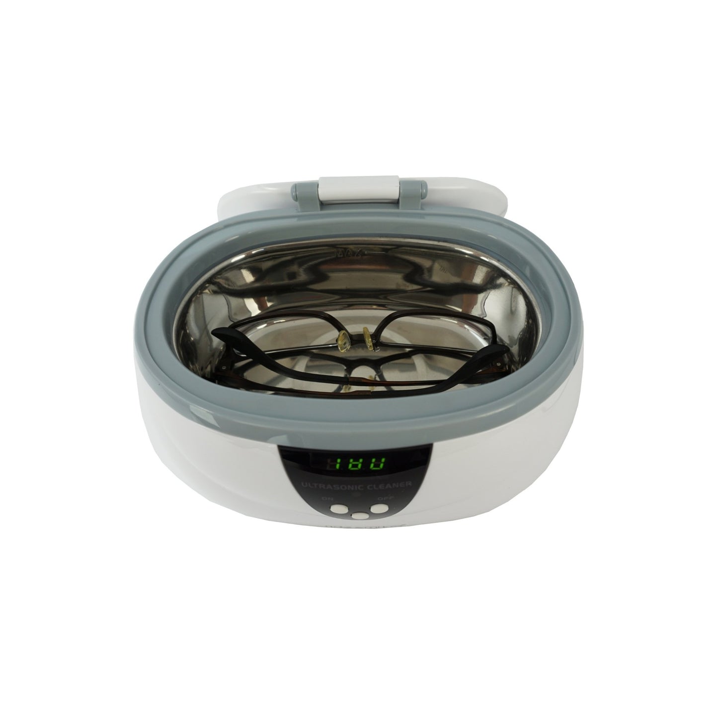 D3800A | iSonic® Digital Ultrasonic Cleaner, for jewelry, eyeglasses, watches, 1.3Pt/0.6L, white color,
