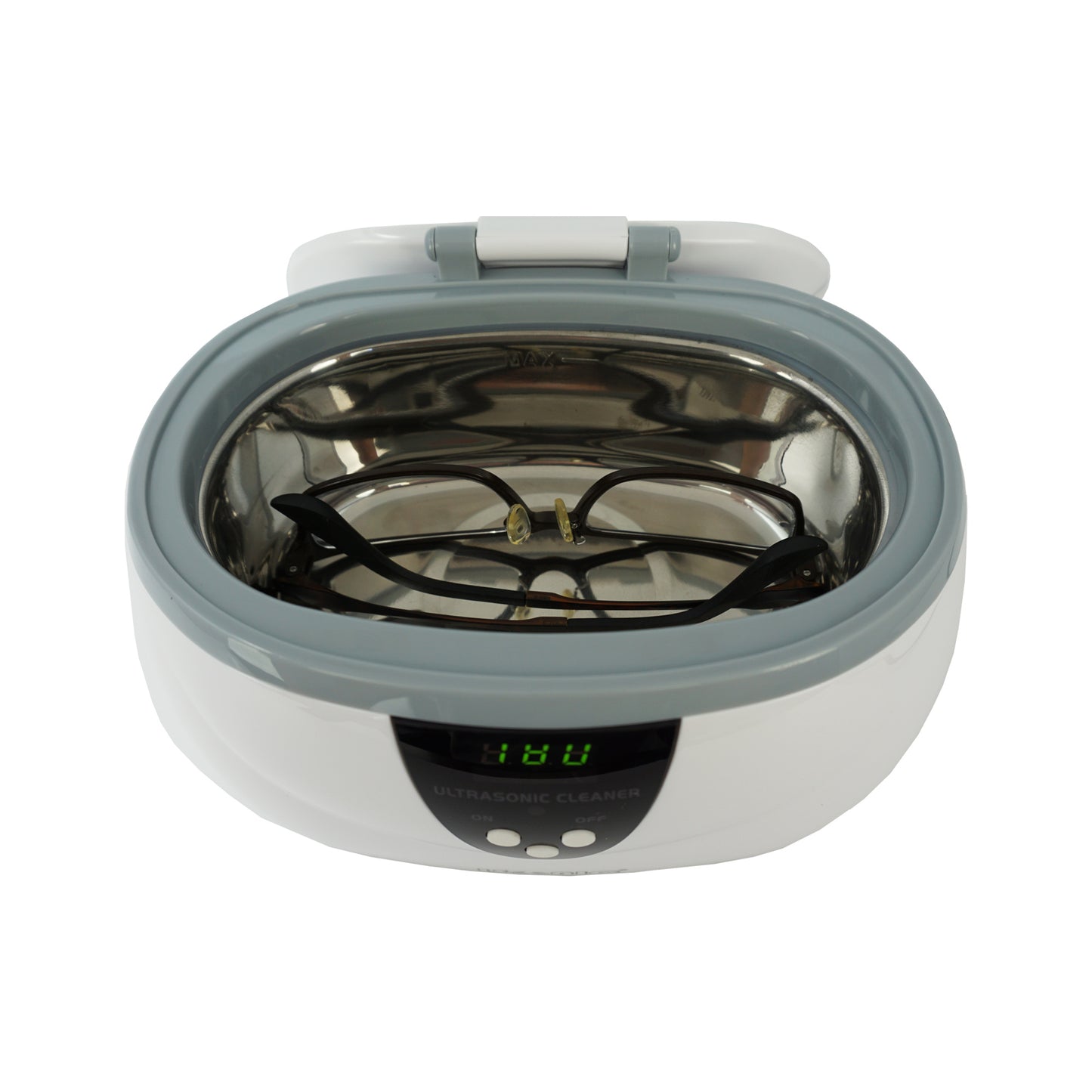 D3800A | iSonic® Digital Ultrasonic Cleaner, for jewelry, eyeglasses, watches, 1.3Pt/0.6L, white color,