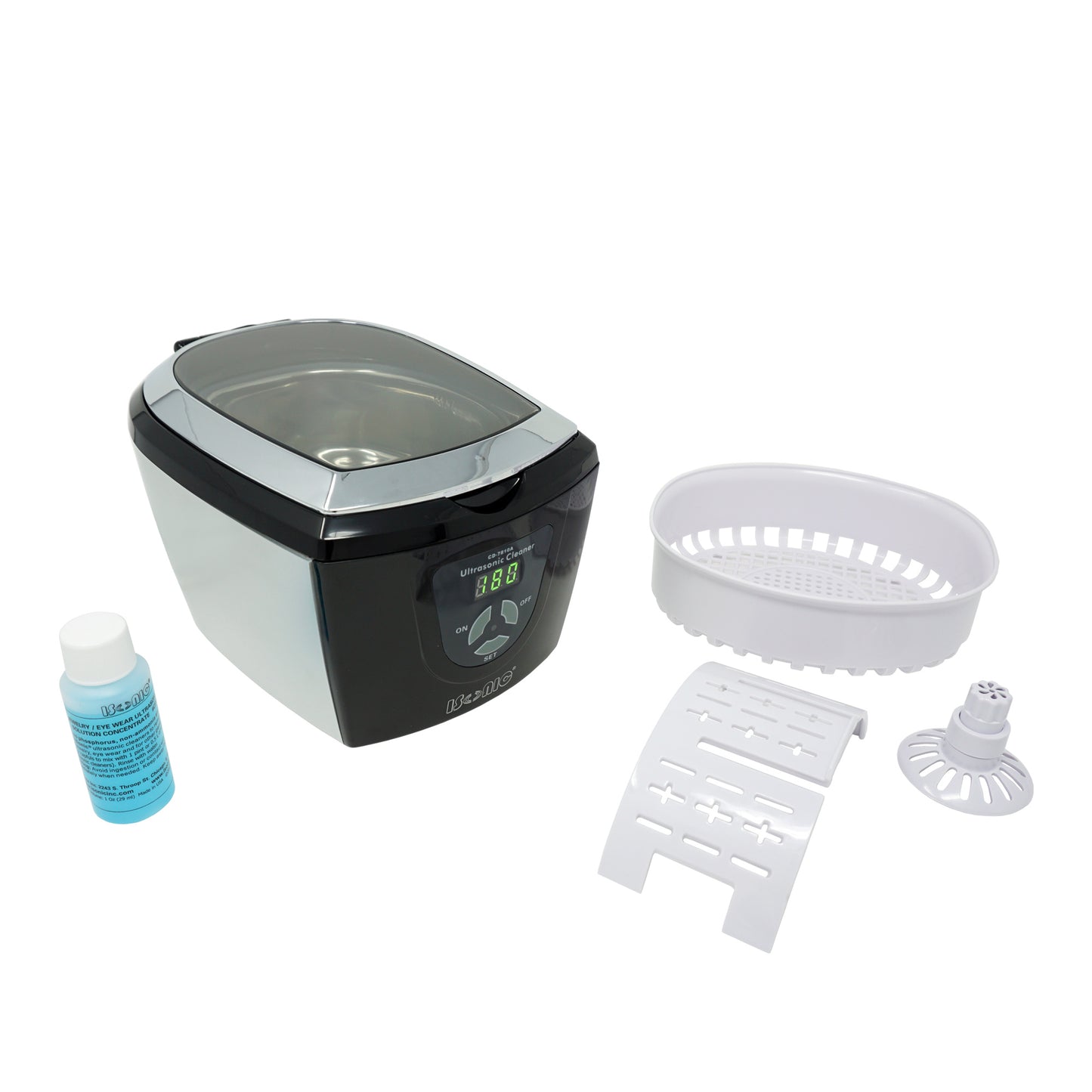 D7810A (CD7810A) | iSonic® Digital Ultrasonic Cleaner, 0.8Qt/0.75L for jewelry, eyeglasses, CD/DVDs