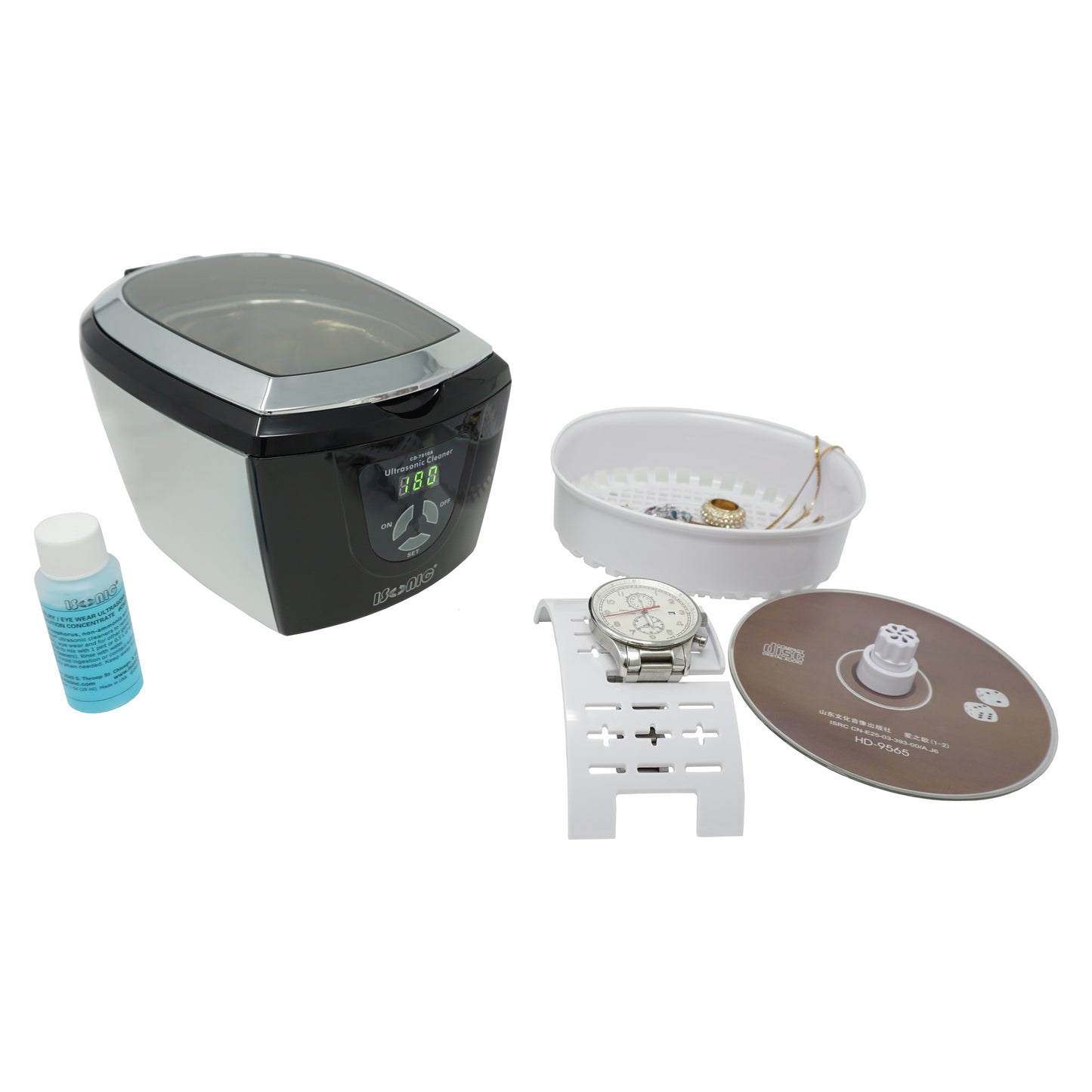 D7810A (CD7810A) | iSonic® Digital Ultrasonic Cleaner, 0.8Qt/0.75L for jewelry, eyeglasses, CD/DVDs