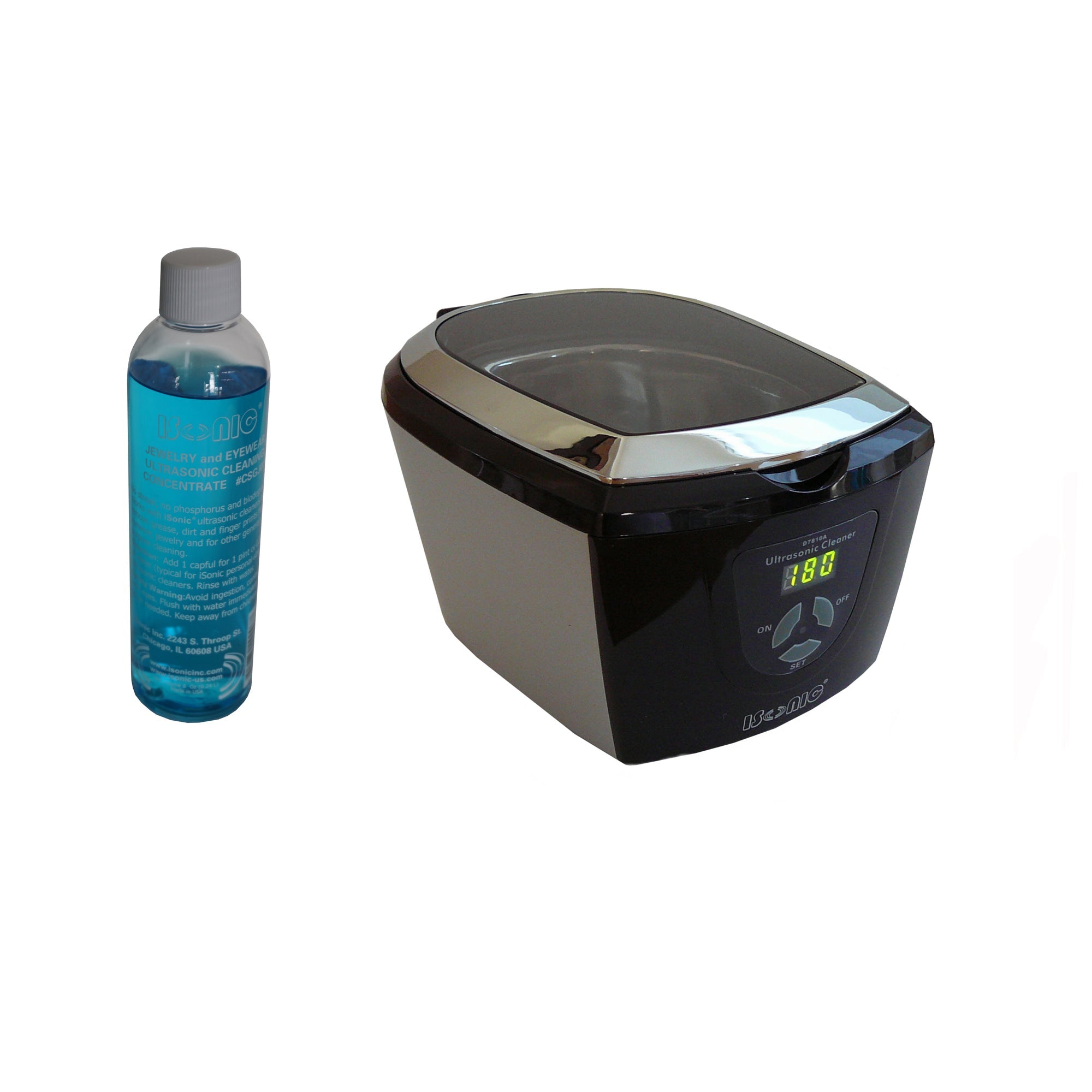 CD7810A+CSGJ01 | iSonic® Digital Ultrasonic Cleaner, with Jewelry/Eyew