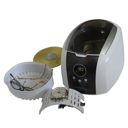 D7910B+CSGJ01 | iSonic® Digital Ultrasonic Cleaner, with Jewelry/Eyewear Cleaning Solution Concentrate CSGJ01, 8OZ, Free Shipping!