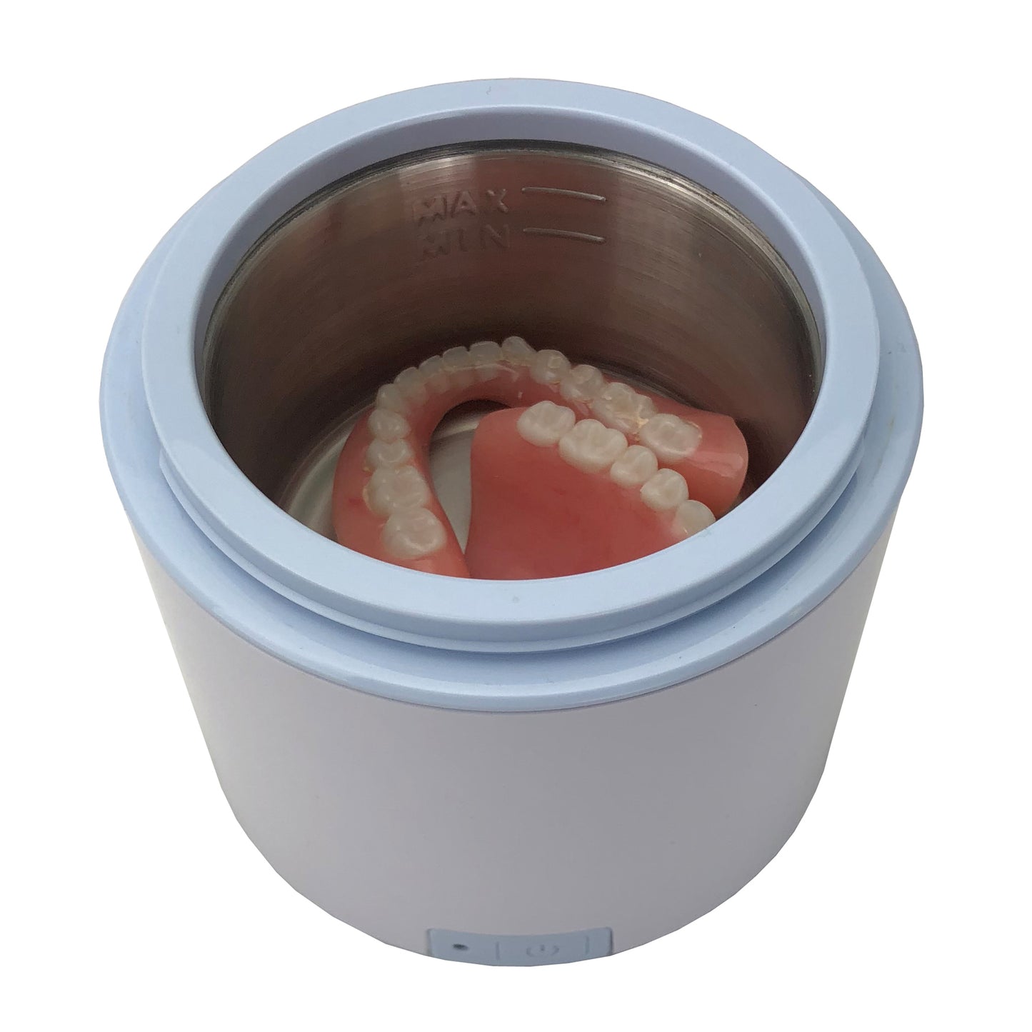 DS180+CSDW01 | iSonic® Portable Ultrasonic Retainer/Denture Cleaner with Denture/Retainer/Appliance Cleaning Crystal CSDW01, 8OZ