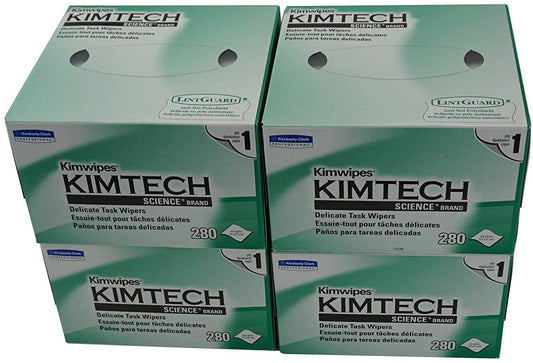 KW01x4 (deformed boxes) | Kimwipes No-Lint Tissue - 4 boxes, deformed boxes, Free Shipping