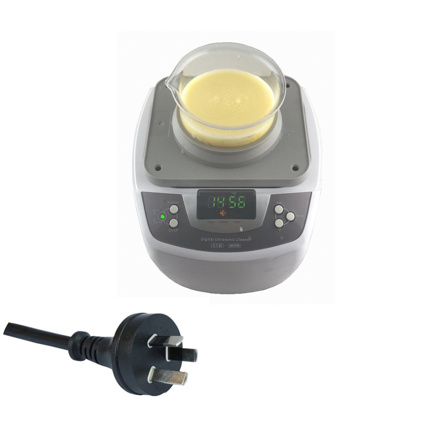 P4810+BHK01/03 | iSonic® Ultrasonic Cleaner P4810 with Beaker Holder Set (for DIY liposomal vitamin c or other supplements)