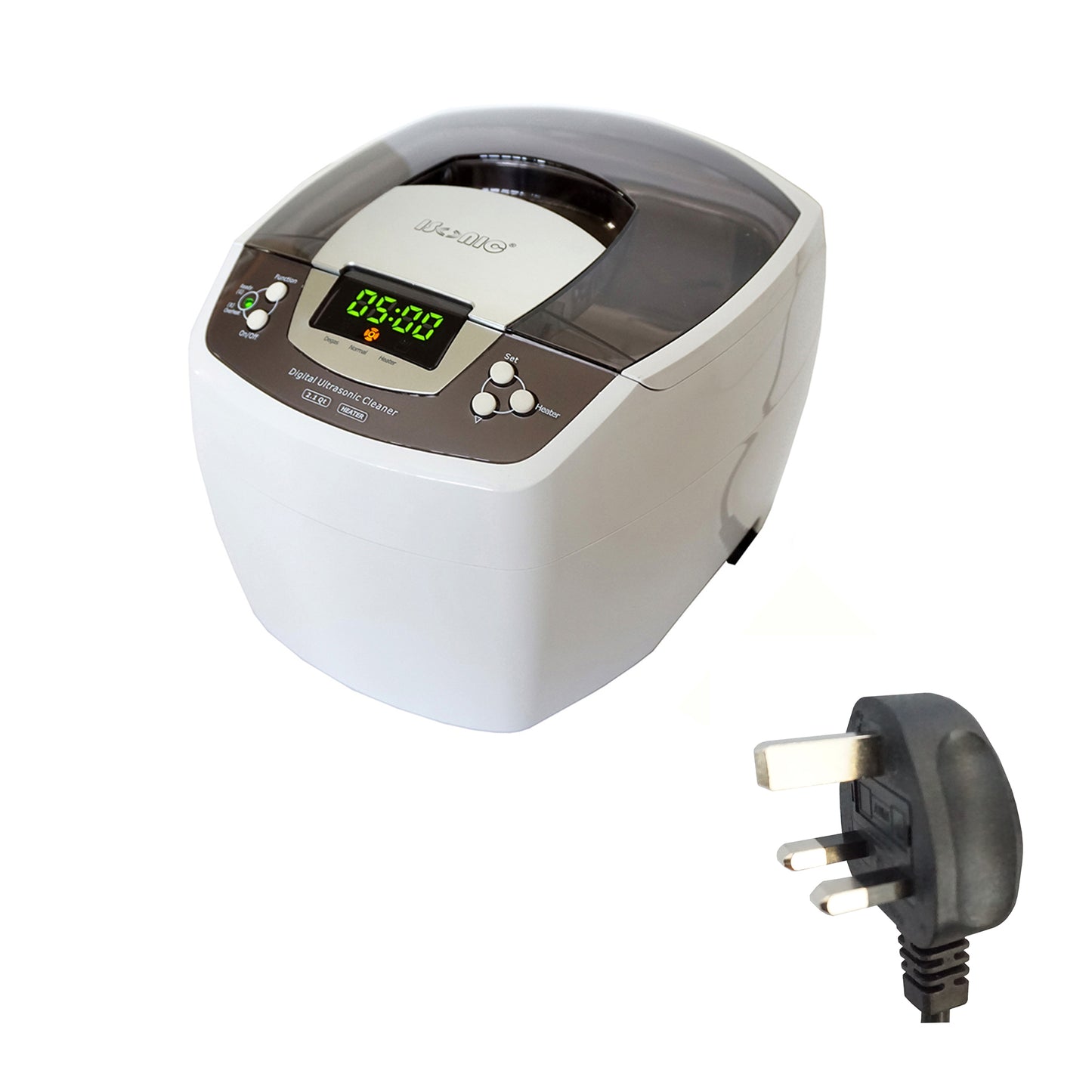P4810 | iSonic® Ultrasonic cleaner P4810, 2.1Qt/2L, 60W ultrasonic stack transducer, 80W heater