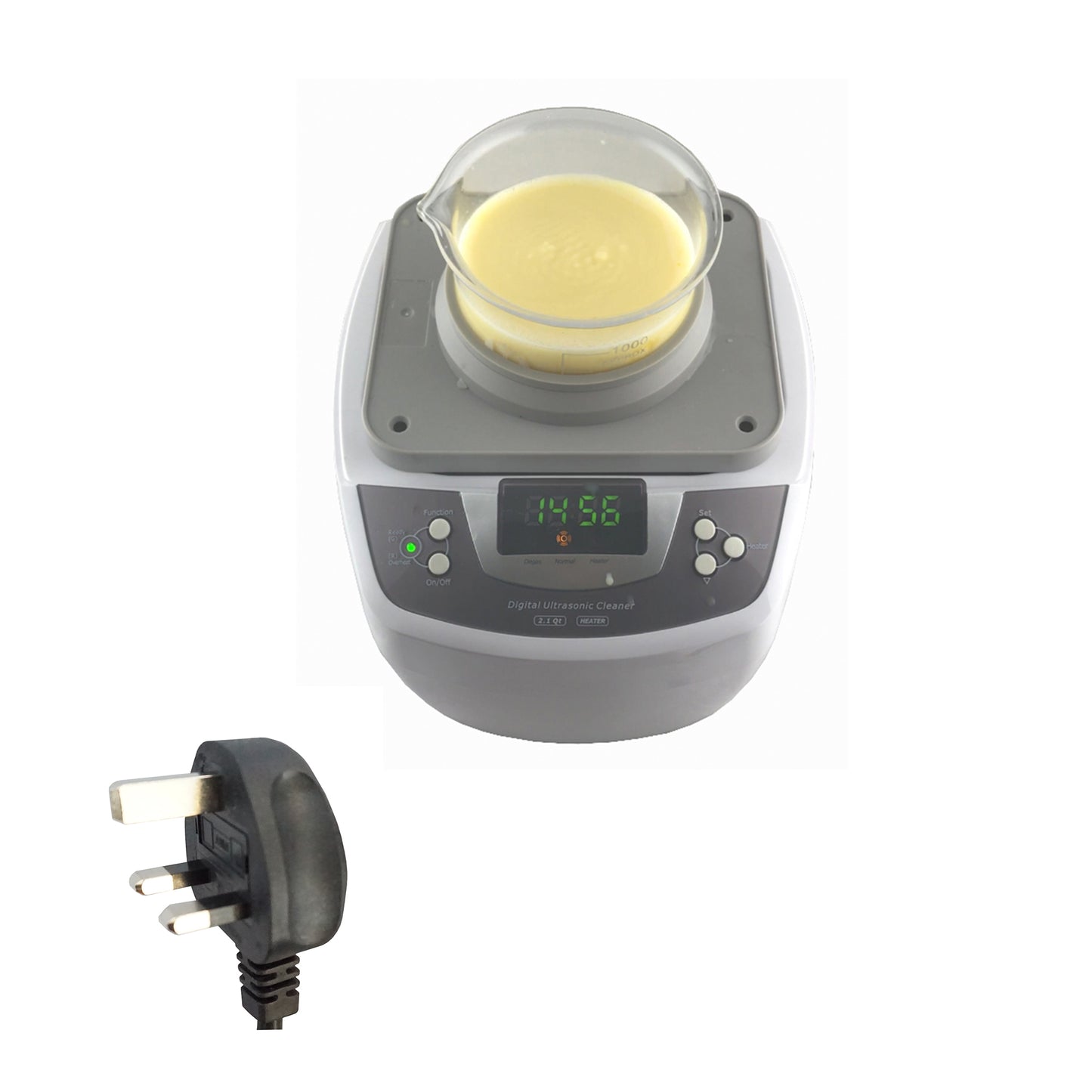 P4810+BHK01/03 | iSonic® Ultrasonic Cleaner P4810 with Beaker Holder Set (for DIY liposomal vitamin c or other supplements)