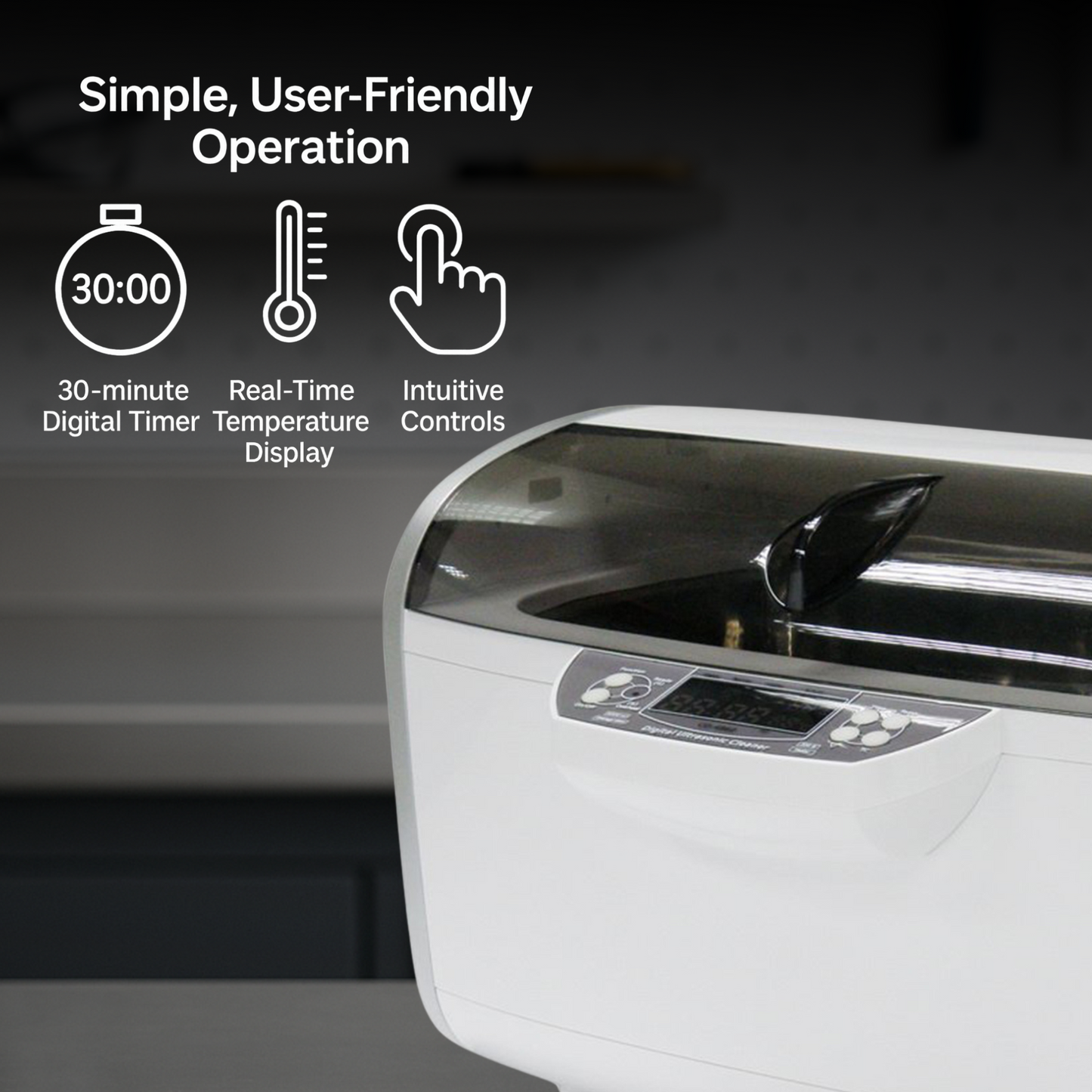 P4860 (CD-4860) | iSonic® Ultrasonic Cleaner, 6L/1.6Gal, 110V, 30-minute timer, heater (Dental, Vet and medical please choose P4861-NH or CS6.2-NH)