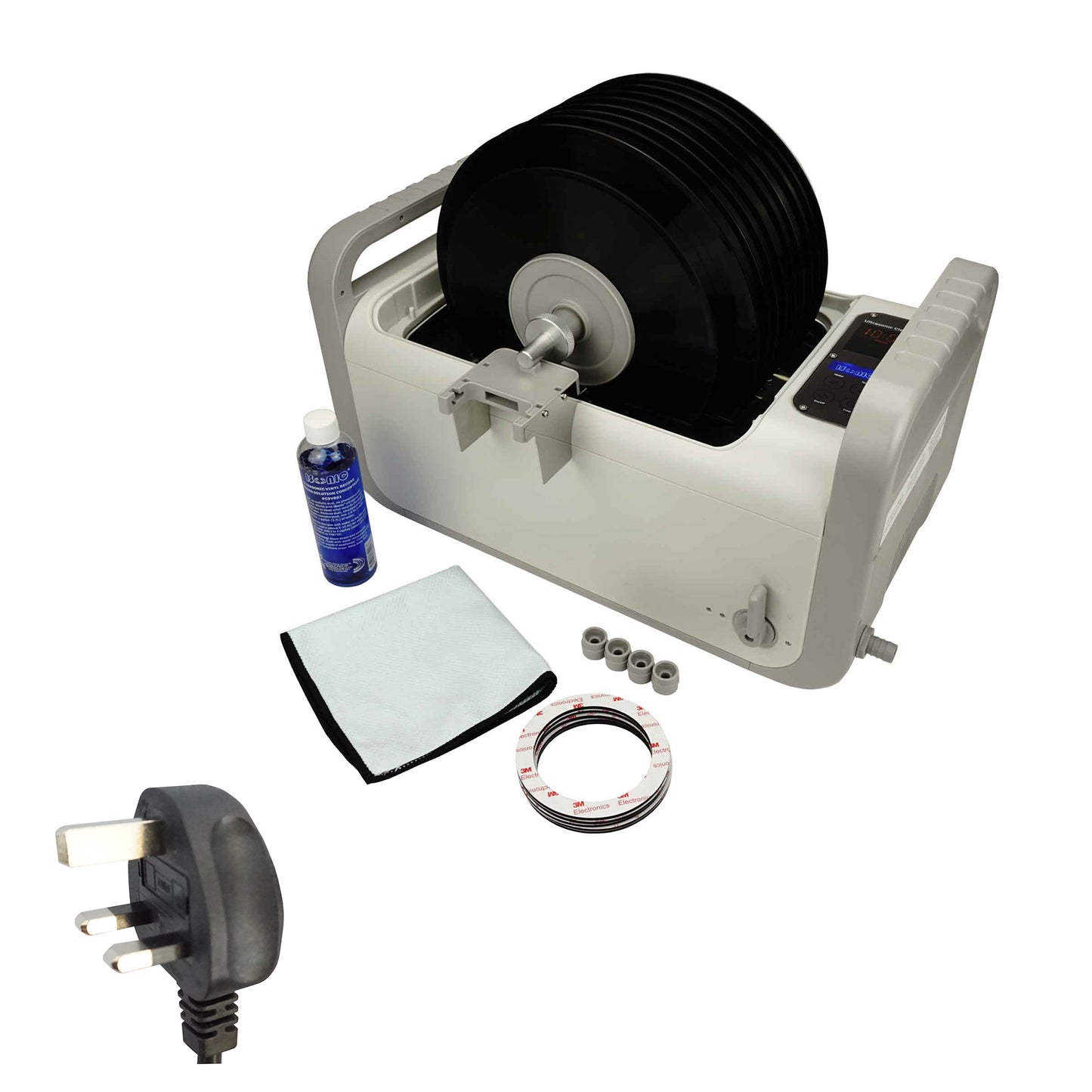 P4875II+MVR10 | iSonic® Ultrasonic Vinyl Record Cleaner for 10-LPs, 2Gal/7.5L with heaters