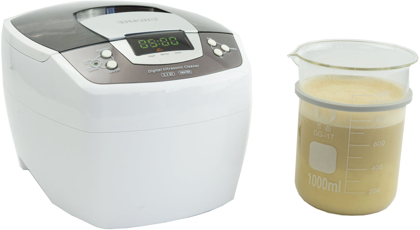 P4810+BHK01/03 | iSonic® Ultrasonic Cleaner P4810 with Beaker Holder Set (for DIY liposomal vitamin c or other supplements)