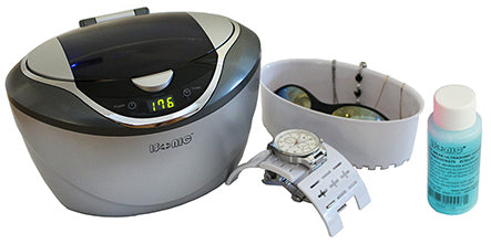 D2840 | iSonic® Digital Ultrasonic Cleaner, 0.8Qt/0.75L for large fashion sunglasses, jewelry