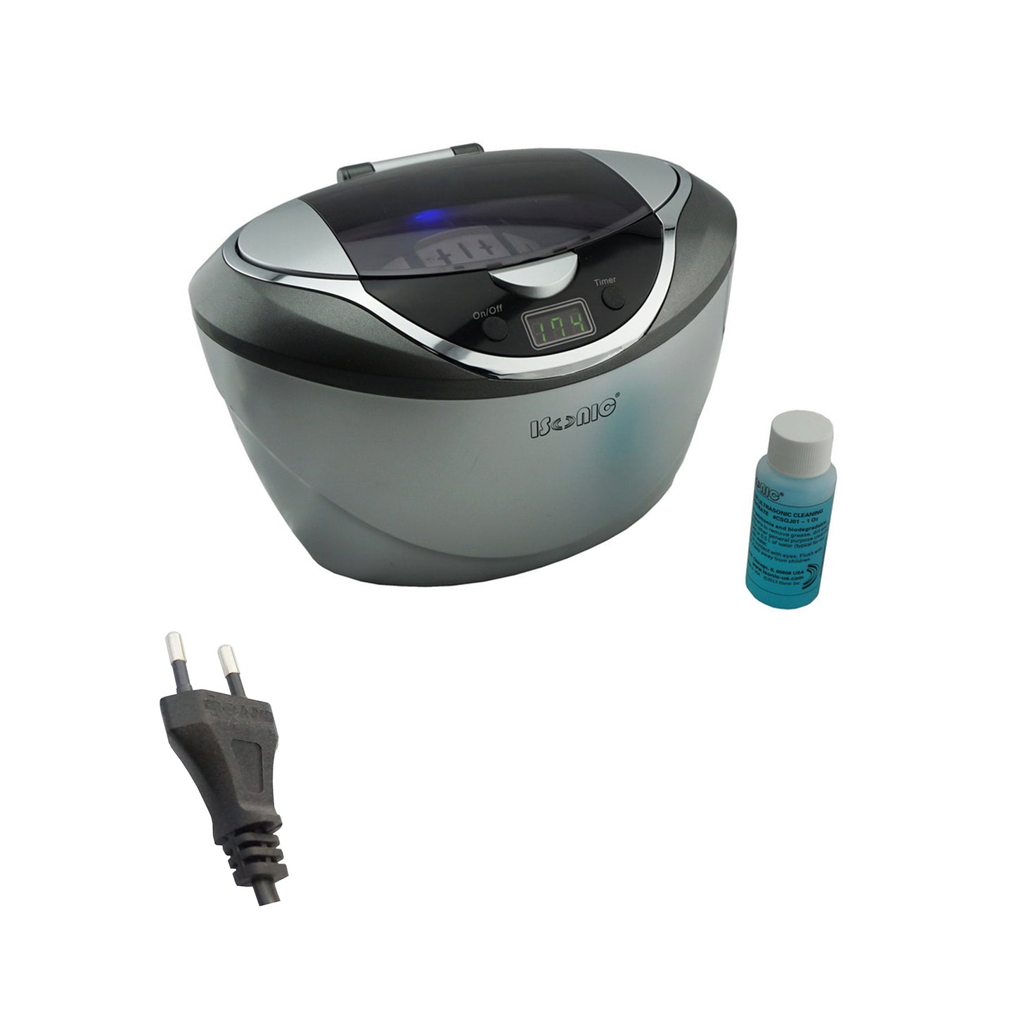 D2840 | iSonic® Digital Ultrasonic Cleaner, 0.8Qt/0.75L for large fashion sunglasses, jewelry