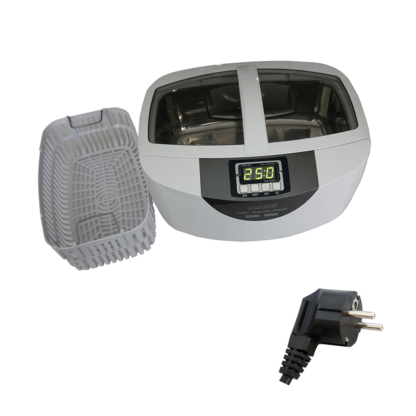 P4820 | iSonic® Ultrasonic Cleaner P4820, 2.6Qt/2.5L, 60W ultrasonic stack transducer, 80W heater