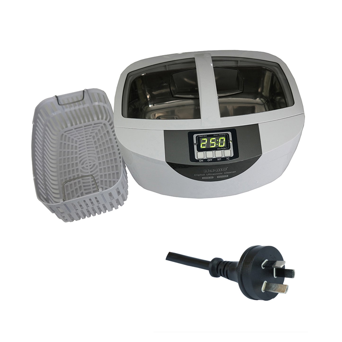 P4820 | iSonic® Ultrasonic Cleaner P4820, 2.6Qt/2.5L, 60W ultrasonic stack transducer, 80W heater