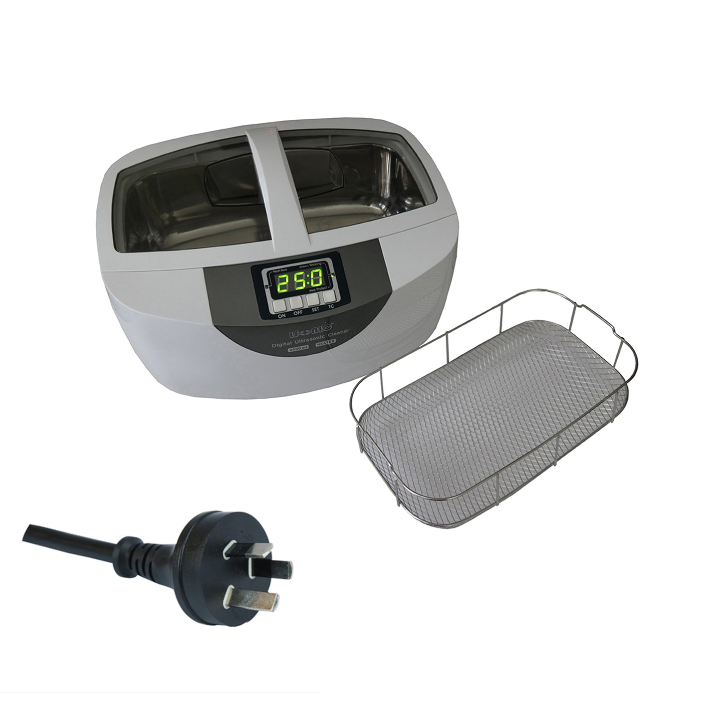P4820 | iSonic® Ultrasonic Cleaner P4820, 2.6Qt/2.5L, 60W ultrasonic stack transducer, 80W heater