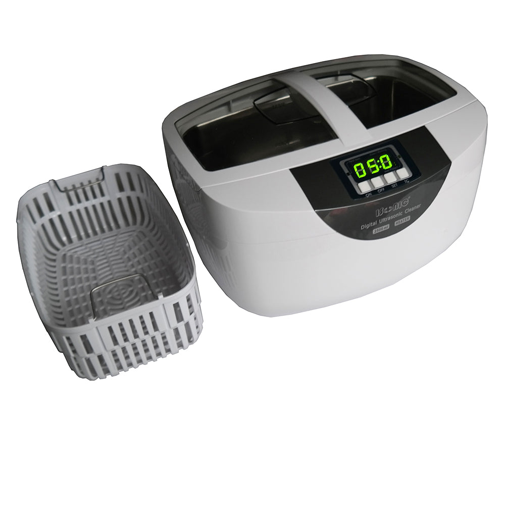 P4820 | iSonic® Ultrasonic Cleaner P4820, 2.6Qt/2.5L, 60W ultrasonic stack transducer, 80W heater