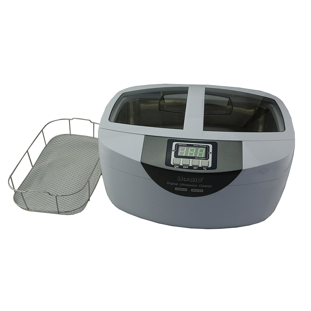 P4820 | iSonic® Ultrasonic Cleaner P4820, 2.6Qt/2.5L, 60W ultrasonic stack transducer, 80W heater