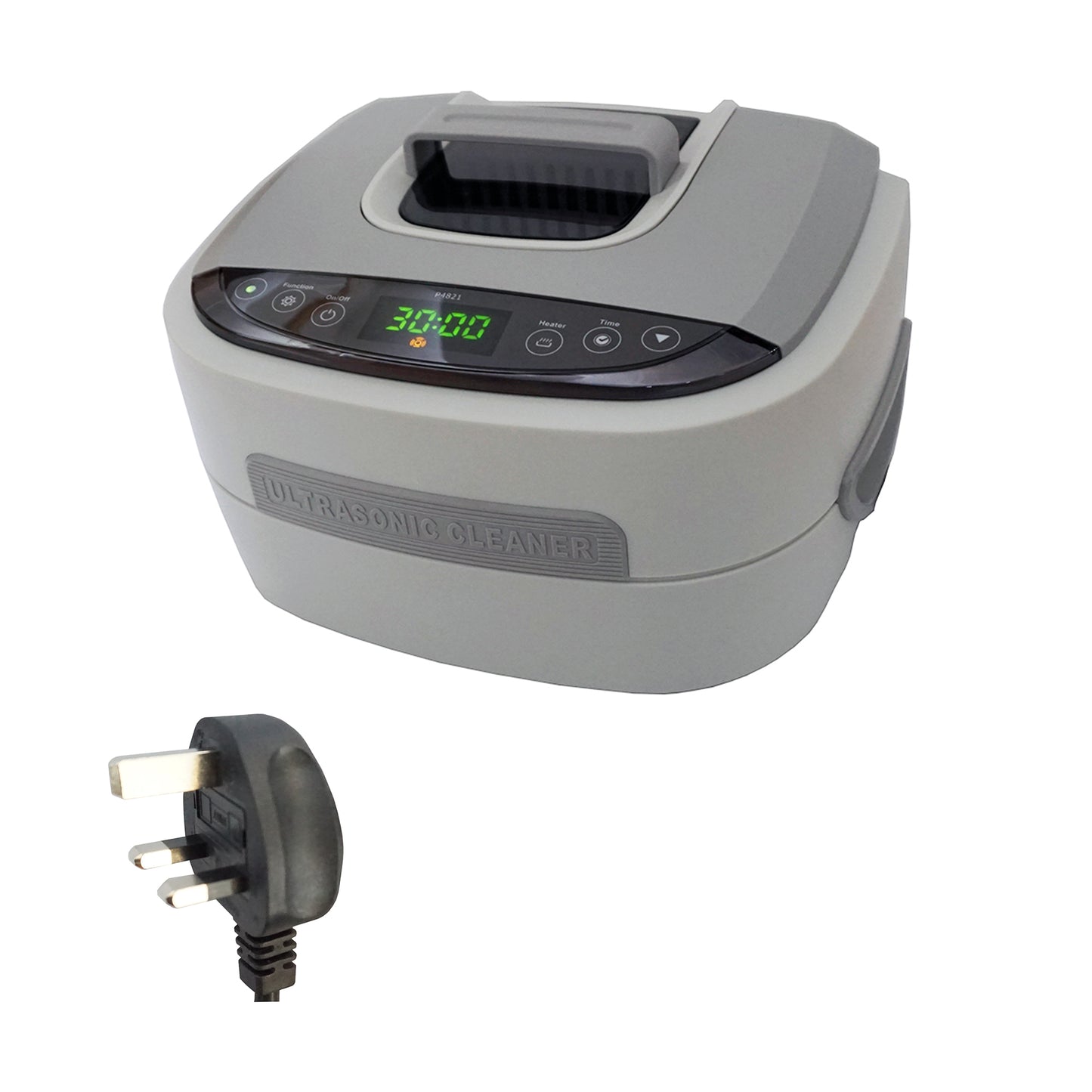 P4821 | iSonic® Ultrasonic Cleaner, 2.5L/2.6Qt, 110V 60W, 30-minute timer, touch-sensing controls