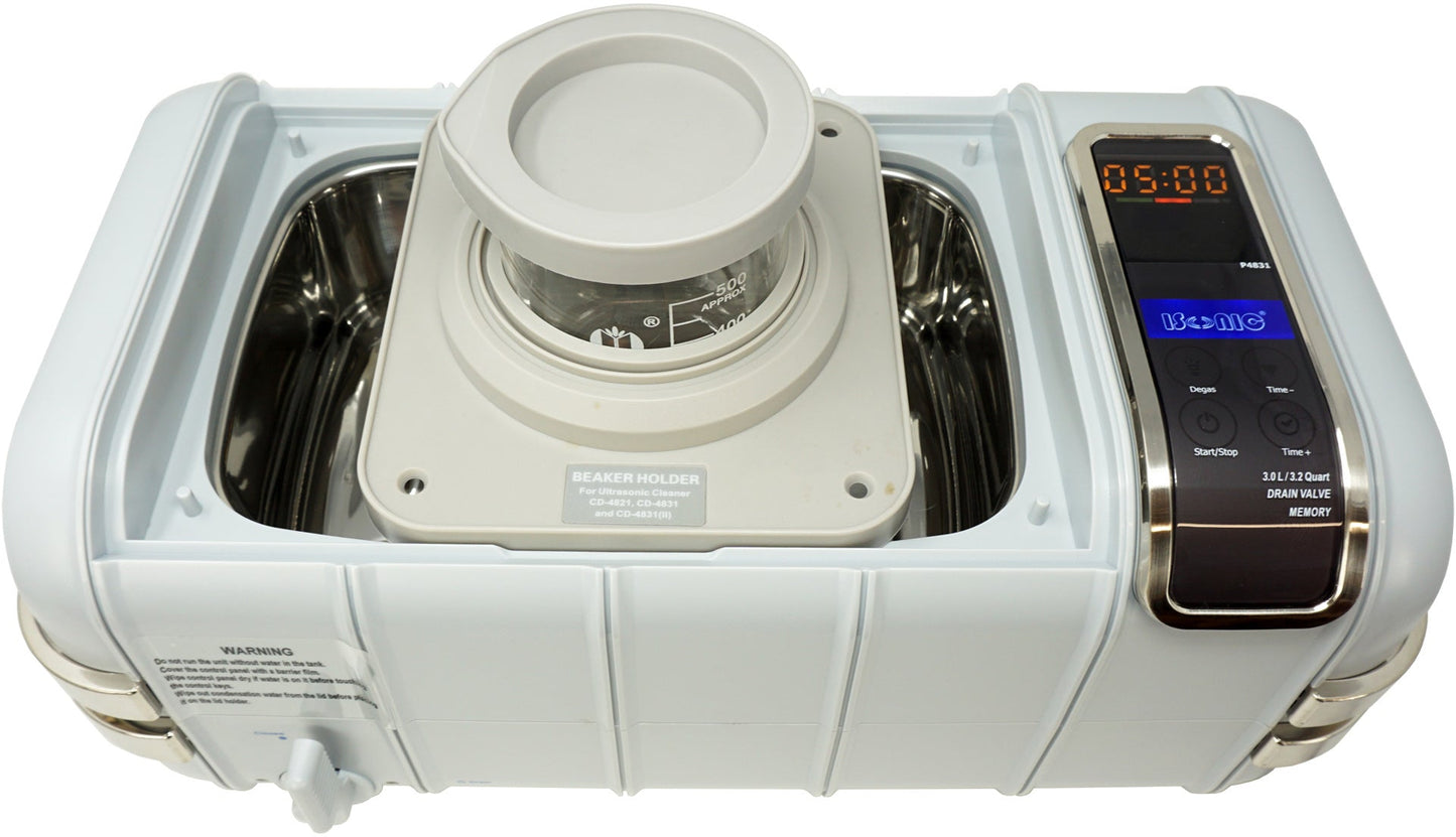 P4831-NH | iSonic® Ultrasonic Cleaner for Dental, Veterinary, Tattoo & Piercing, Surgical & Other Medical Applications, 3.2Qt/3L, ss. basket included