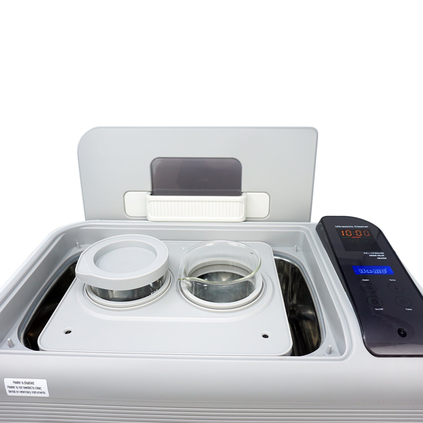 P4861 | iSonic® Ultrasonic Cleaner, 6L/1.6Gal, 110V, 30-minute timer, with heaters (Dental, Vet and medical please choose P4861-NH)