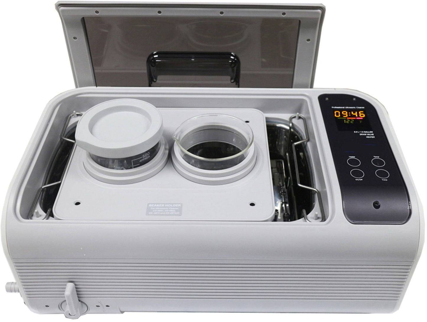 P4862-NH | iSonic® Ultrasonic Cleaner, 6L/1.6Gal, 110V, 30-minute timer, no heaters, with stainless steel basket (Dentists please choose P4861-NH)