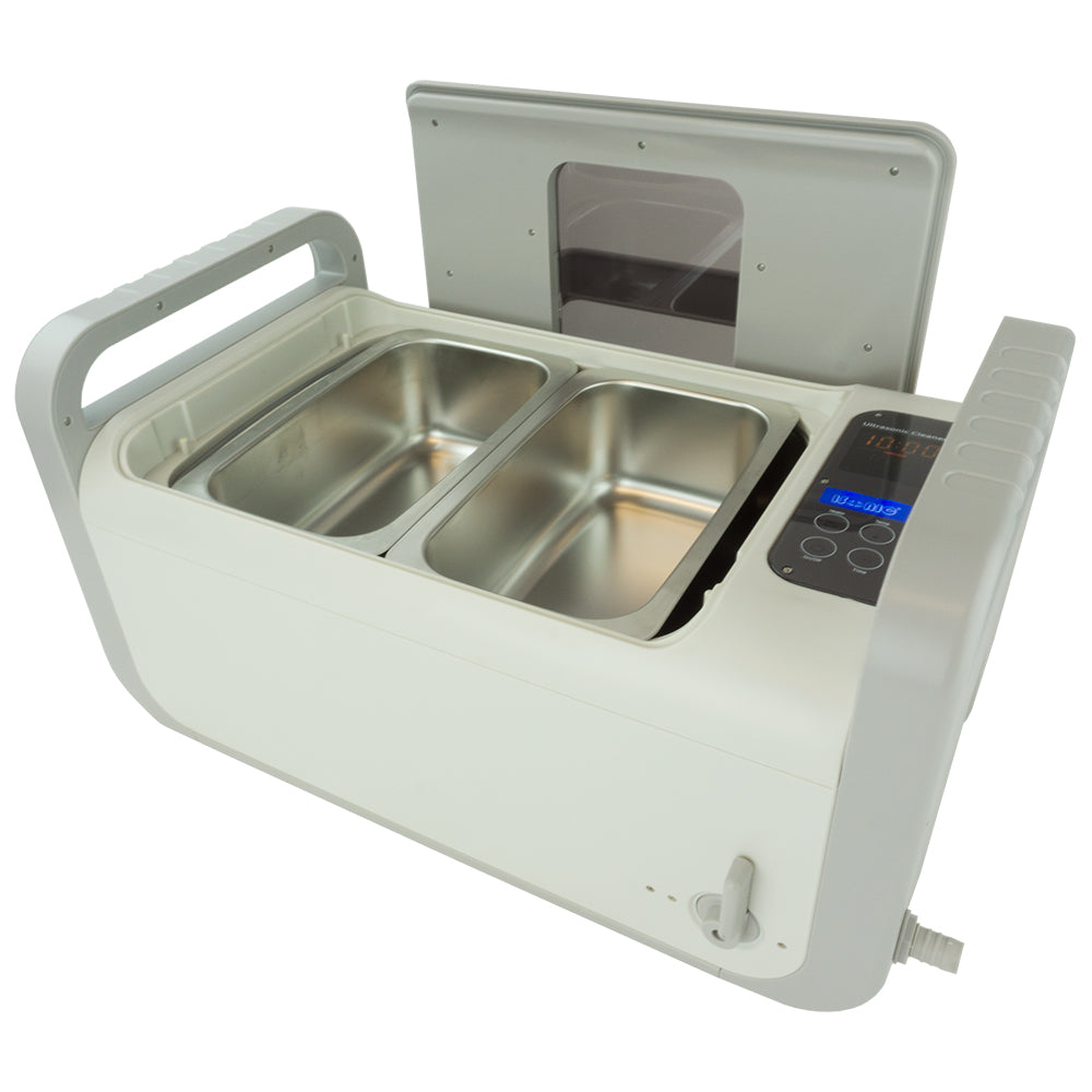 P4875 | iSonic® Commercial Ultrasonic Cleaner, 2Gal/7.5L, suspend-able plastic basket, heater, drain