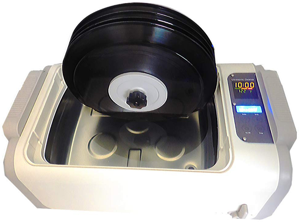 P4875II-4T-NH+MVR5 | iSonic® Ultrasonic Vinyl Cleaner for 5-LPs, 2Gal/7.5L, no heaters