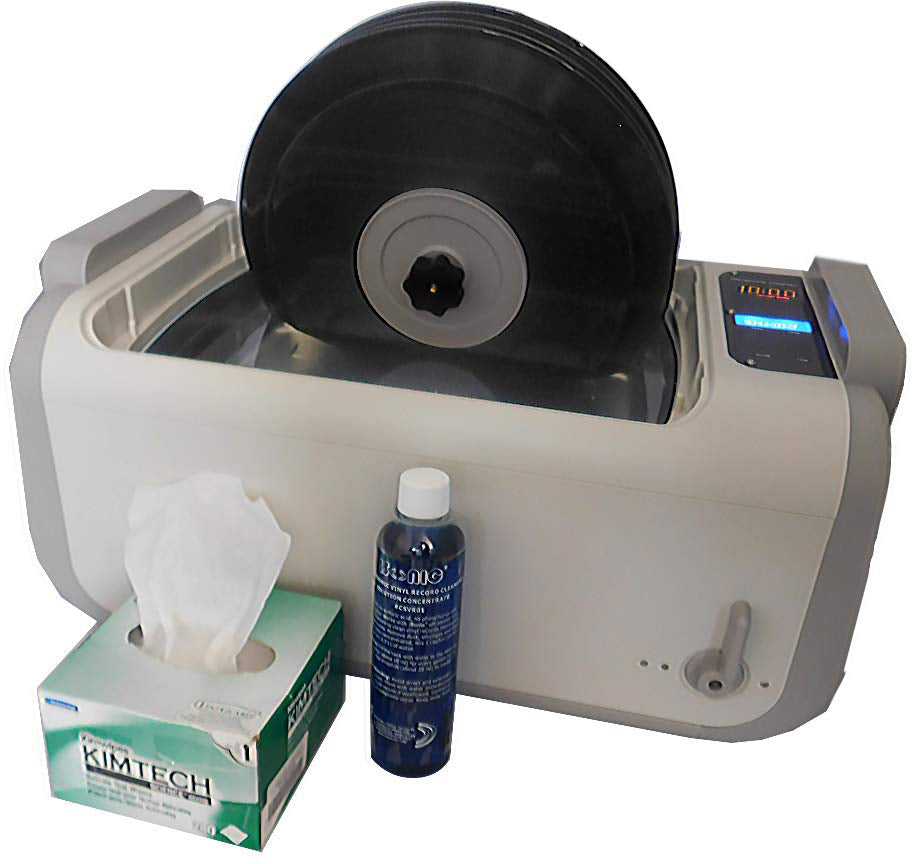 P4875II-4T-NH+MVR5 | iSonic® Ultrasonic Vinyl Cleaner for 5-LPs, 2Gal/7.5L, no heaters