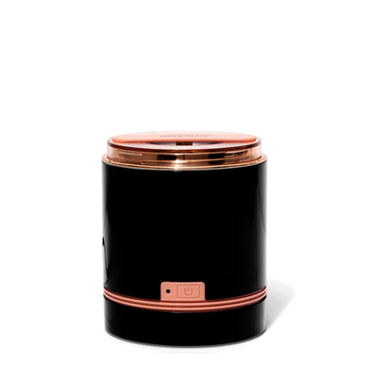 D1800 | iSonic® Compact Ultrasonic Jewelry Cleaner – Pearl White, Black & Rose Gold, Blue Trim