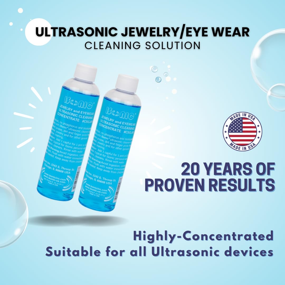 iSonic® CSGJ01 Jewelry and Eyewear Cleaning Solution Concentrate