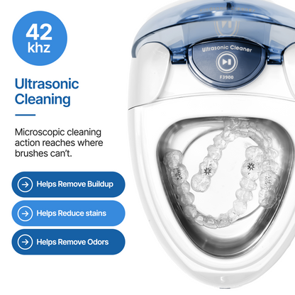 F3900 | iSonic® Ultrasonic Denture/Aligner/Retainer Cleaner, 110V 20W