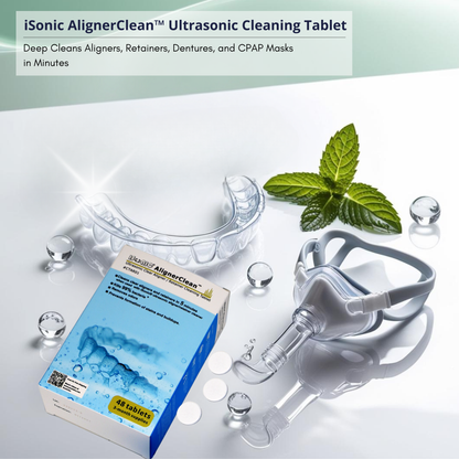 CTAR01 | iSonic® AlignerClean™ Ultrasonic Aligner/Retainer/Denture/CPAP Cleaning Tablet