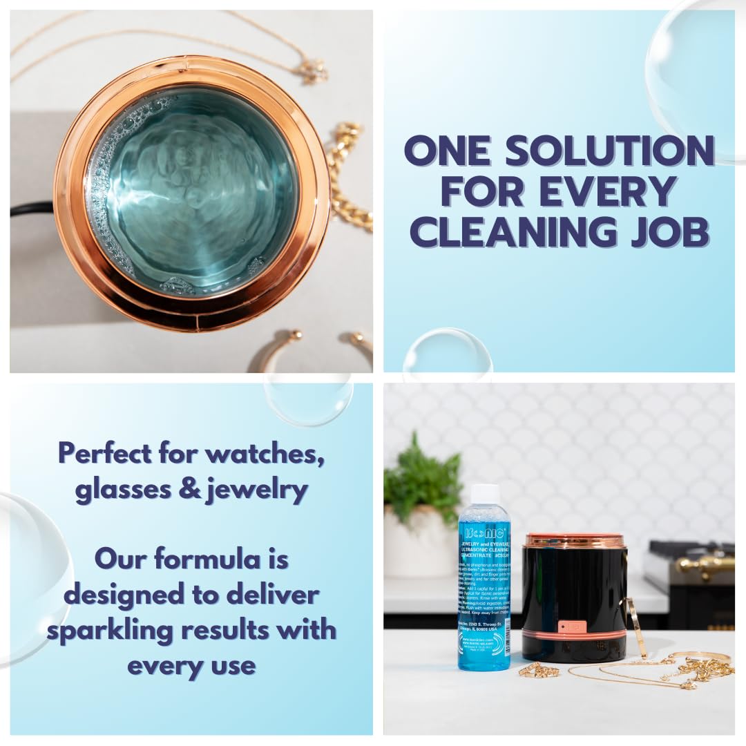 iSonic® CSGJ01 Jewelry and Eyewear Cleaning Solution Concentrate