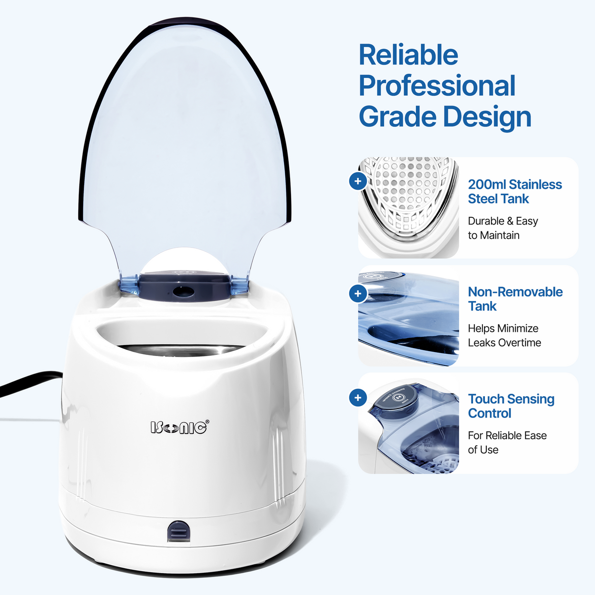 F3900 | iSonic® Ultrasonic Denture/Aligner/Retainer Cleaner, 110V 20W