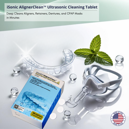 CTAR01 | iSonic® AlignerClean™ Ultrasonic Aligner/Retainer/Denture/CPAP Cleaning Tablet