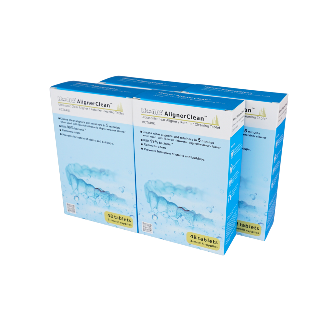 CTAR01 | iSonic® AlignerClean™ Ultrasonic Aligner/Retainer/Denture/CPAP Cleaning Tablet