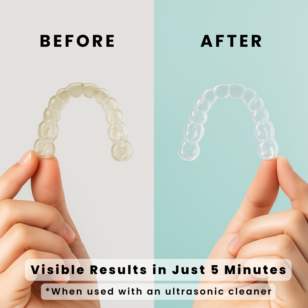 CTAR01 | iSonic® AlignerClean™ Ultrasonic Aligner/Retainer/Denture/CPAP Cleaning Tablet