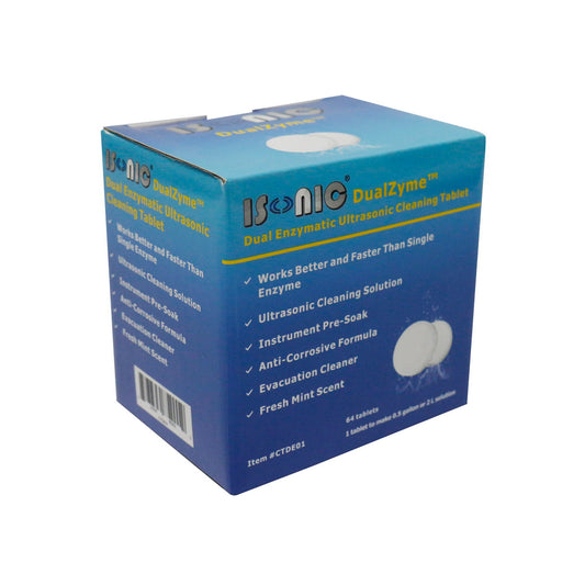 CTDE01x4 | iSonic® DualZyme™ Enzymatic Cleaning Tablet for Dental, Veterinary and Medical Instruments. Free Shipping!