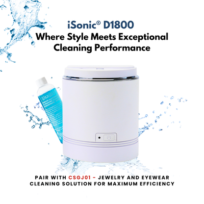 D1800-PW | iSonic® Compact Ultrasonic Jewelry Cleaner