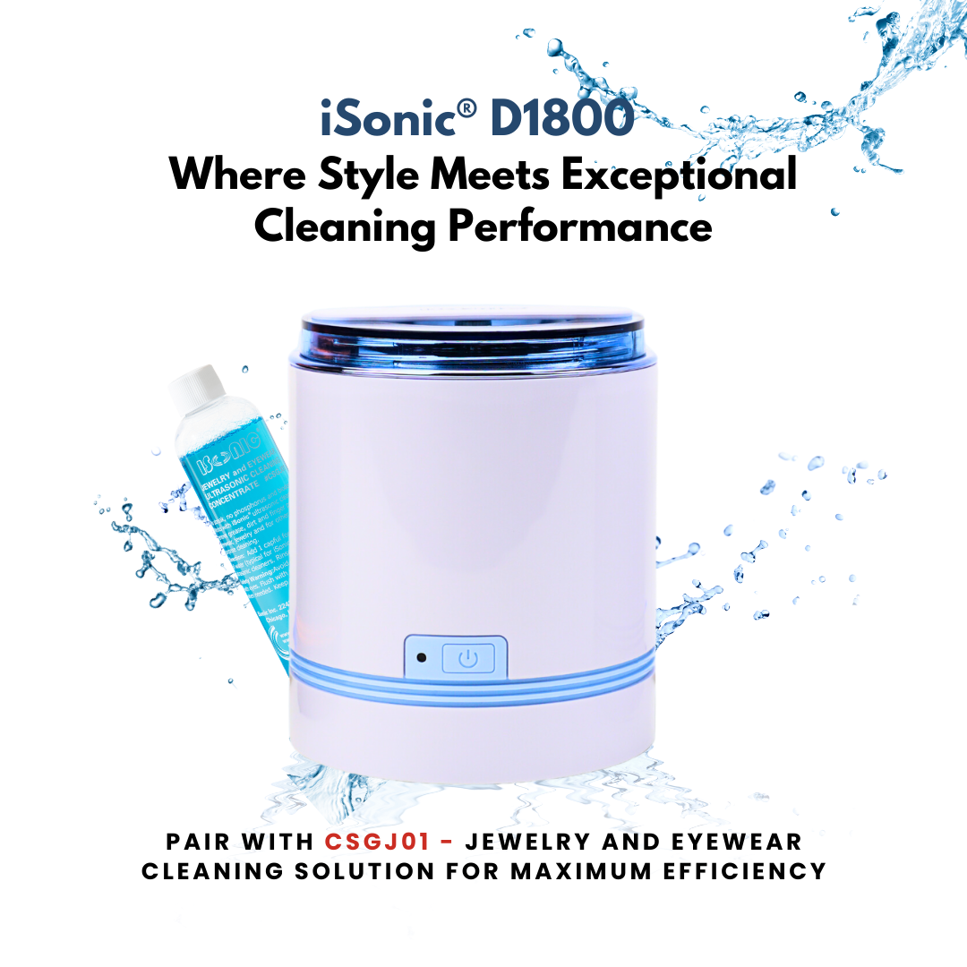 D1800-WS | iSonic® Compact Ultrasonic Jewelry Cleaner