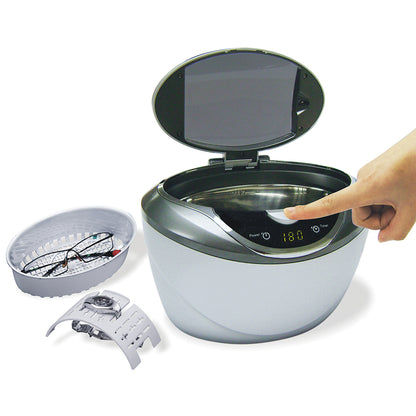 D2840+CSGJ01 | iSonic® Digital Ultrasonic Cleaner, with Jewelry/Eyewear Cleaning Solution Concentrate CSGJ01, 8OZ, Promotional Price!
