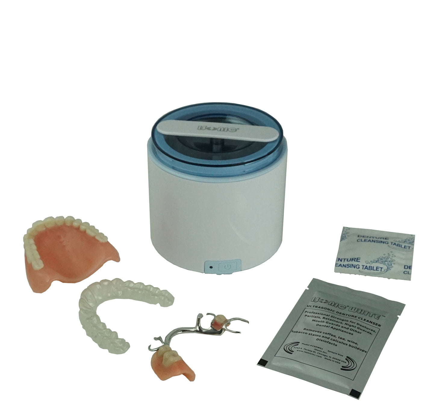 DS180 | iSonic® Portable Ultrasonic Retainer/Denture Cleaner