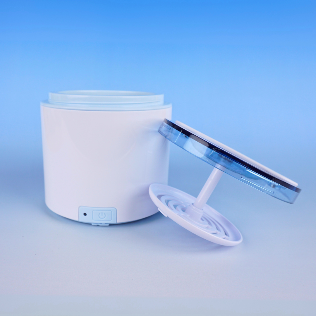 DS180 | iSonic® Ultrasonic Retainer & Denture Cleaner – Compact Design, USA Plug, 25W Full-Wave Cleaning