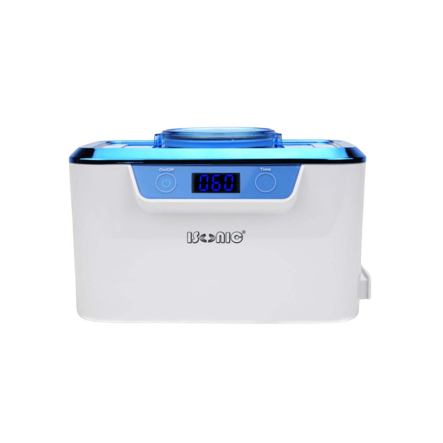 DS310-WS | iSonic® Miniaturized Commercial Ultrasonic Cleaner, white and sapphire blue colors