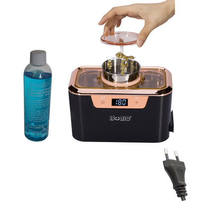 DS310-BR (almost new)+CSGJ01 | iSonic® Miniaturized Commercial Ultrasonic Cleaner, with integrated ss. beaker plus Jewelry/Eyewear Cleaning Solution Concentrate, Free Shipping!