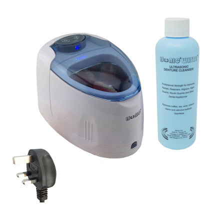 F3900+CSDW01 | iSonic® Ultrasonic Denture/Aligner/Retainer Cleaner plus 8OZ Cleaning Crystal, Free Shipping!
