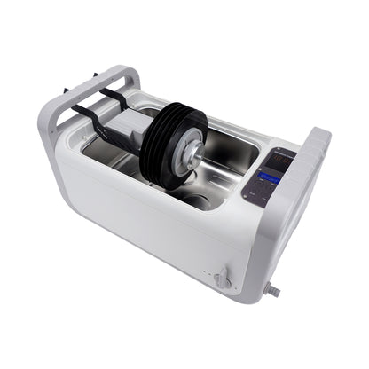P4875-NH+MVR10-PRO | iSonic® Motorized Ultrasonic Vinyl Record Cleaner for 10 LP Records, with Filter and Spin Drying, 2Gal/7.5L