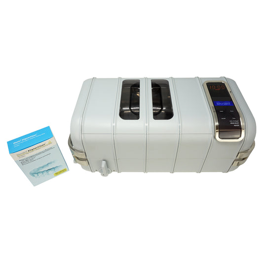 P4831-CPAP (medium) | iSonic® Ultrasonic CPAP/BiPAP Cleaner, 0.8Gal/3L, with a stainless steel weight bracket, a box of cleaning tablet, plastic basket, heater, drain