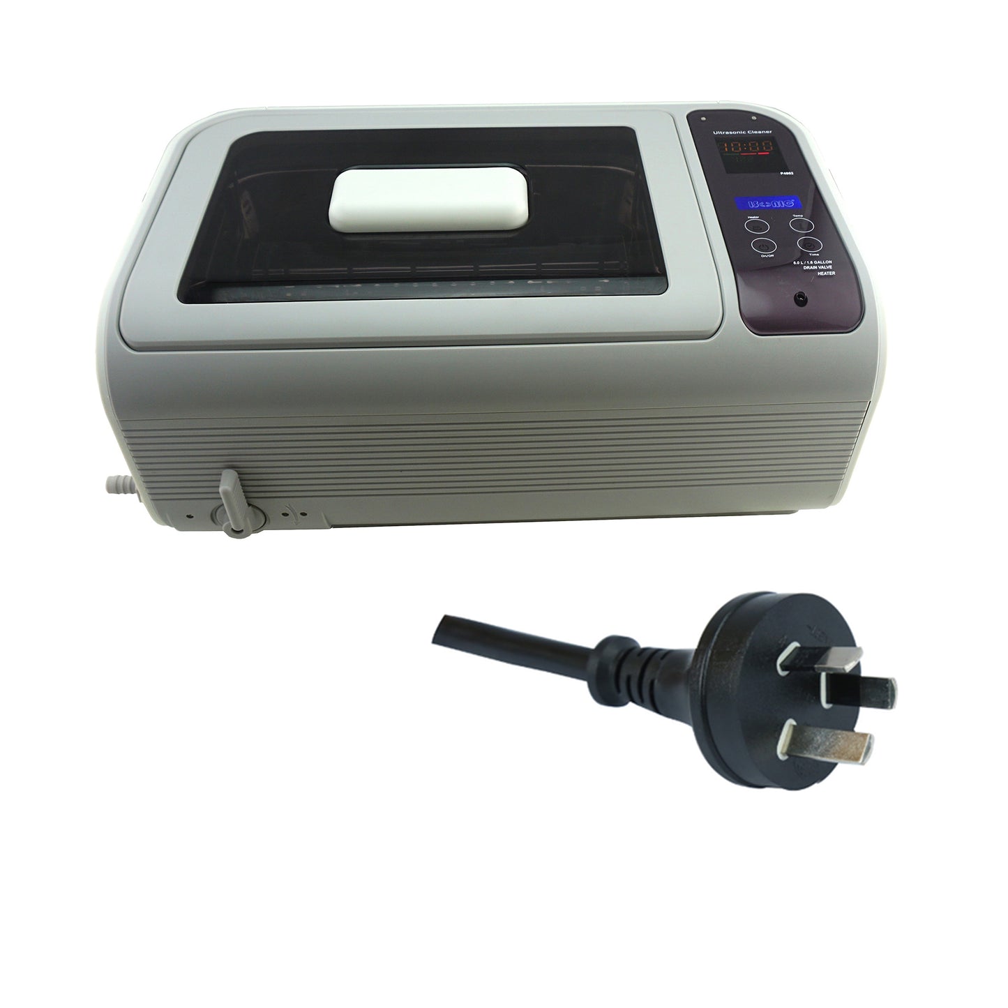 P4862-NH | iSonic® Ultrasonic Cleaner, 6L/1.6Gal, 110V, 30-minute timer, no heaters, with stainless steel basket (Dentists please choose P4861-NH)